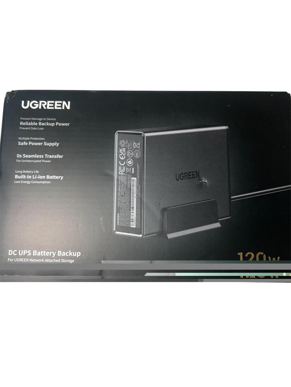 UGREEN NAS UPS, 120W DC Battery Backup & Surge Protector, 12000mAh - New Sealed